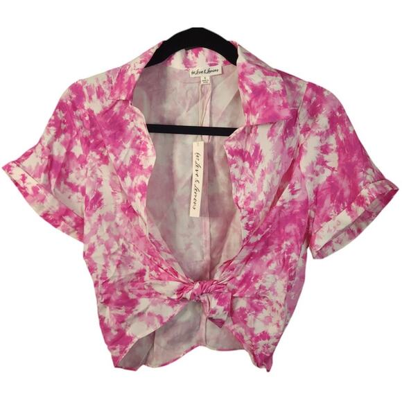 REVOLVE x For Love & Lemons "Devon" Crop Top Mini Skirt SET sz S NWT‎ | MSRP$310 - Picture 2 of 13